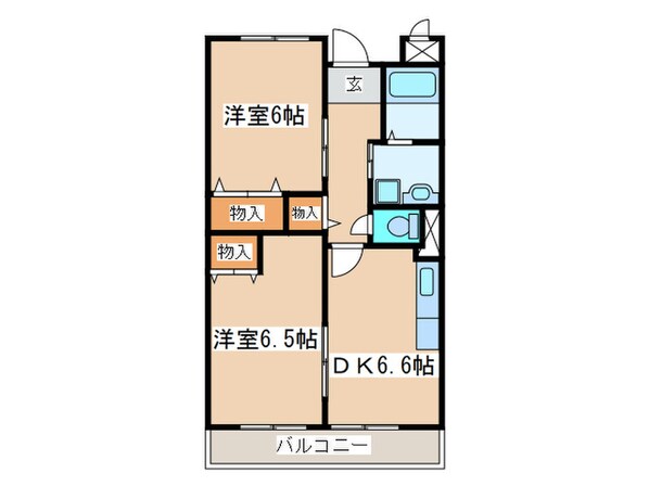 フロ－スト本厚木の物件間取画像